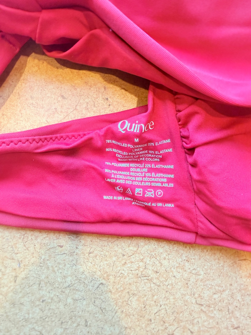 Quince Italian V-Neck Bikini Top - Picture 4 of 4